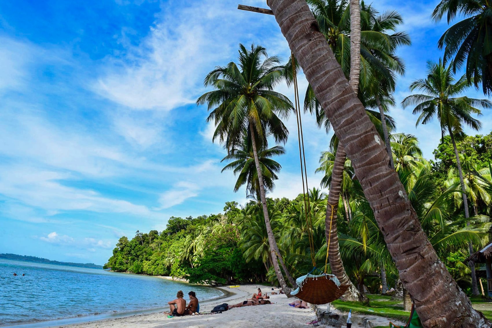 hammock beach philippines a hammock stretches across a beautiful Philippines beach