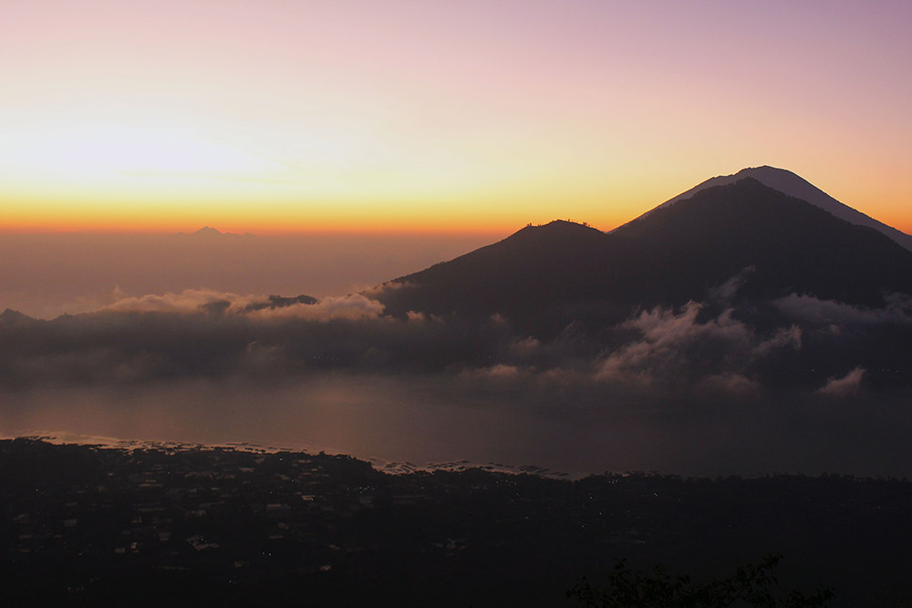 Sunrise at Mt Batur.