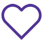 Planeterra support icon - heart
